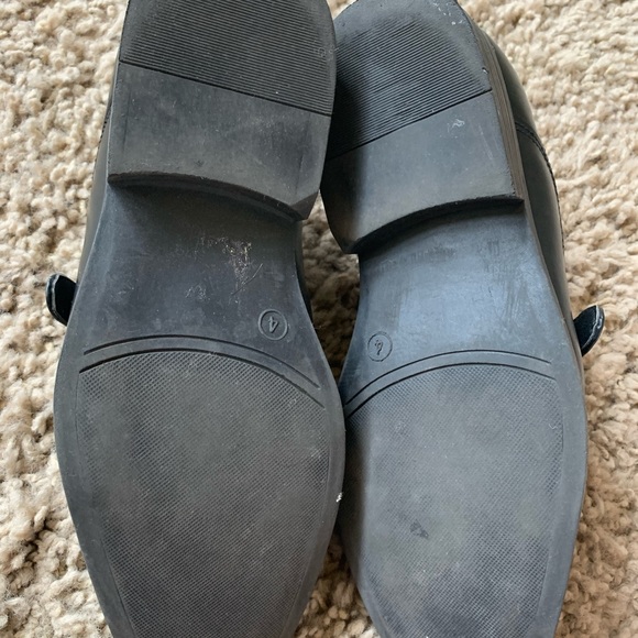 mario lopez Shoes Boys Dress Shoes Size 4 Black Preowned Poshmark